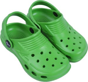 Lemigo Groene extreemlichte en universele crocs slippers voor kinderen van hoogwaardig rubber