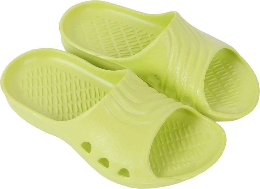 Lemigo Superlichte en duurzame limoenkleurige slippers van hoogwaardig rubber BAMBINO 30 - Foto 1