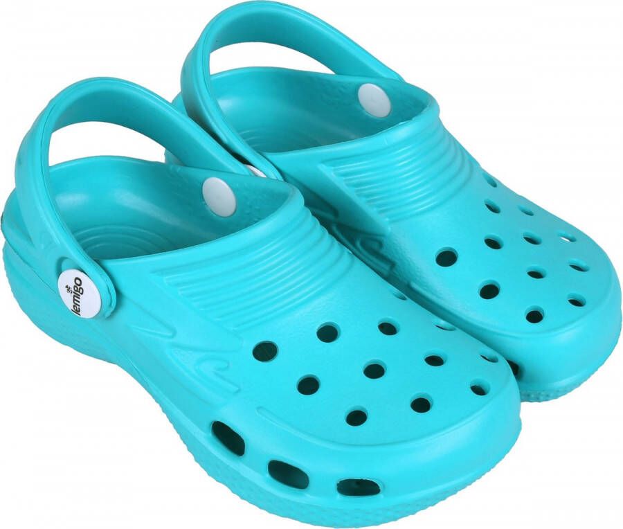 Lemigo Turquoise rubberen slippers voor kinderen