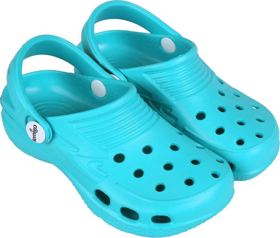 Lemigo Turquoise rubberen crocs voor kinderen - Foto 1
