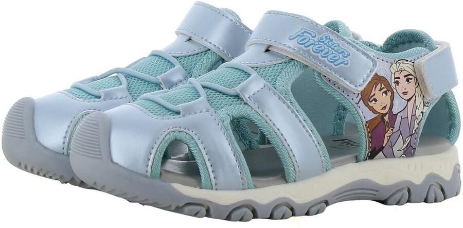 Leomil Frozen Sandalen voor meisjes Anna en Elsa Schoenen voor kinderen Zomerschoenen van Blauw