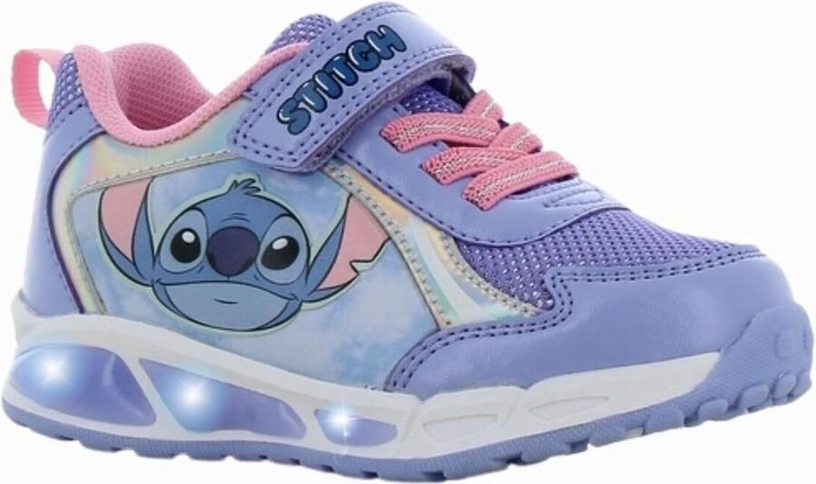 Leomil Lilo & Stitch Schoenen voor meisjes met lichtjes Stitch Sneakers voor kinderen met klittenband Lichtgevende kindersneaker Blauw - Foto 2