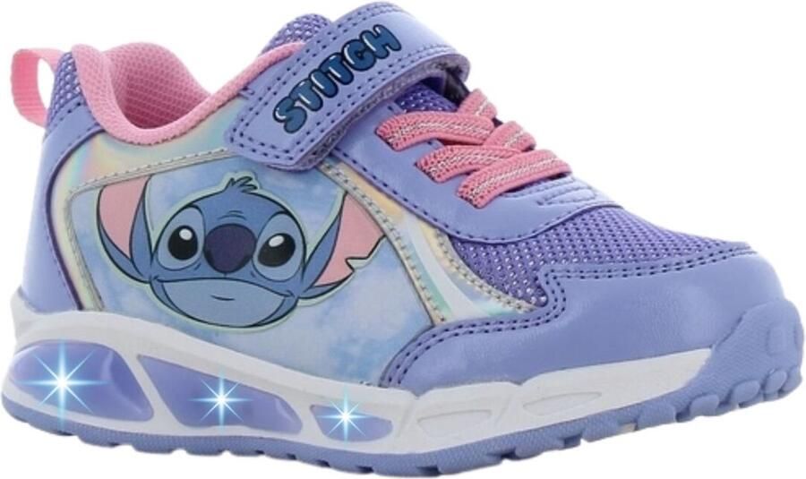 Leomil Lilo & Stitch Schoenen voor meisjes met lichtjes Stitch Sneakers voor kinderen met klittenband Lichtgevende kindersneaker Blauw