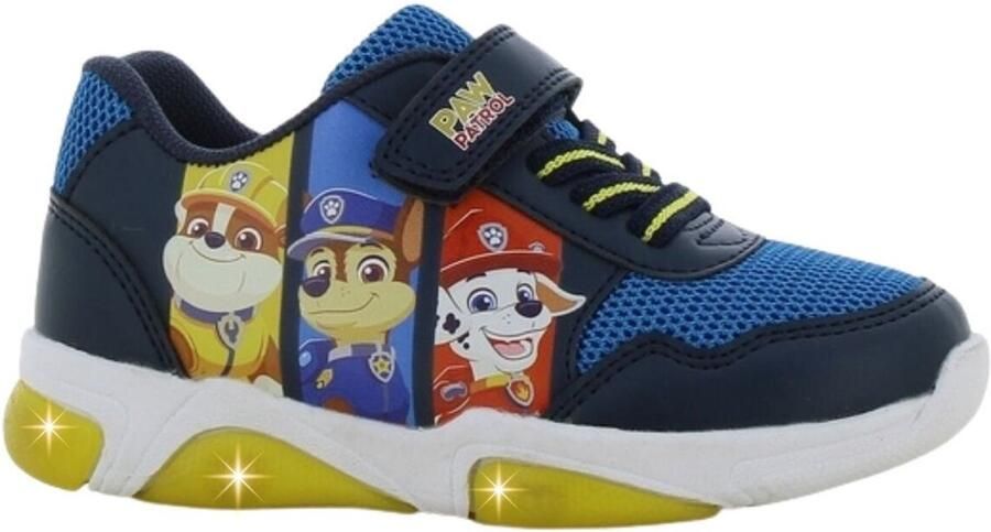 Leomil Paw Patrol Schoenen voor jongens met lichtjes Marshall Chase en Rubble Sneakers voor kinderen met klittenband Lichtgevende kindersneaker Blauw