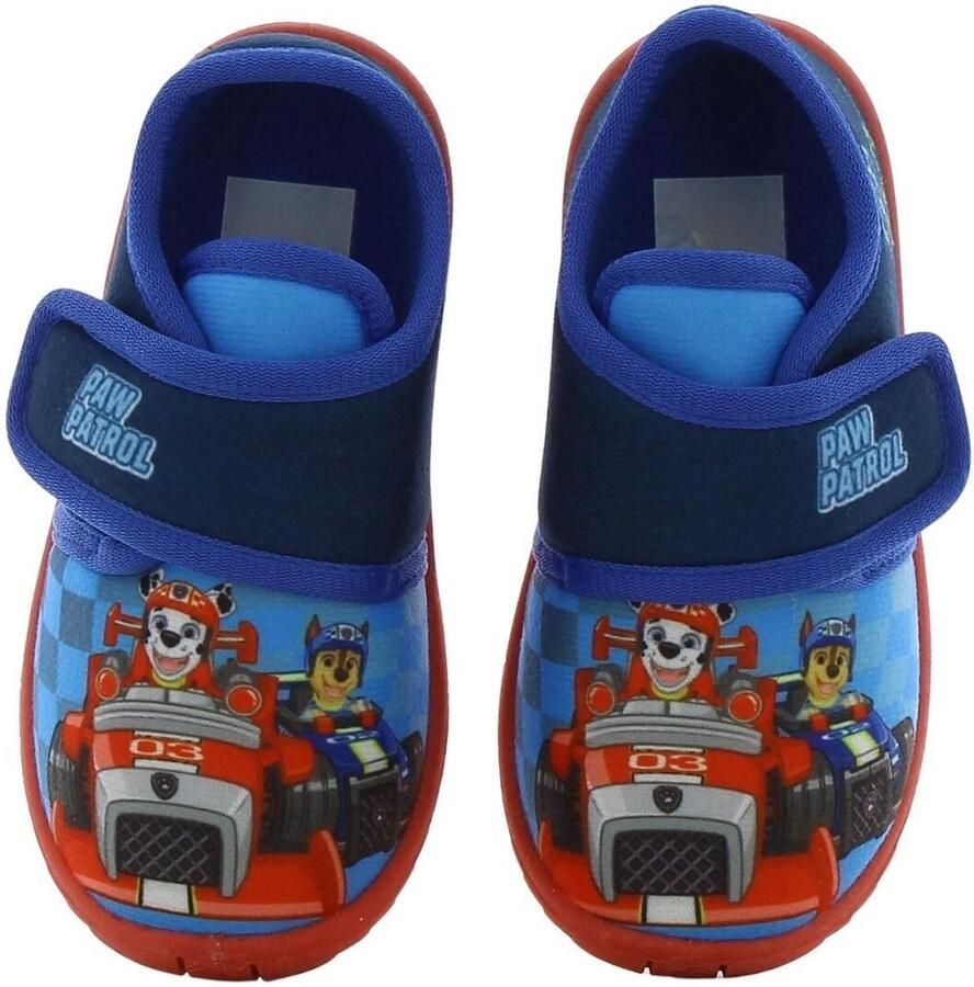 Leomil Paw Patrol Pantoffels kinderen voor jongens Marshall en Chase Sloffen kind met klittenbandsluiting Schoenen van Blauw