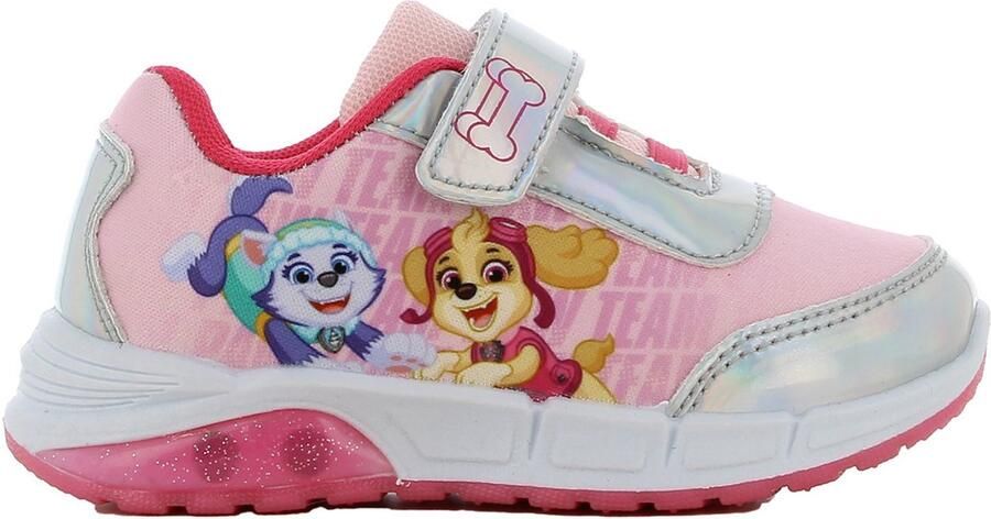 Nickelodeon Paw Patrol sneakers roze licht schoenen klittenband