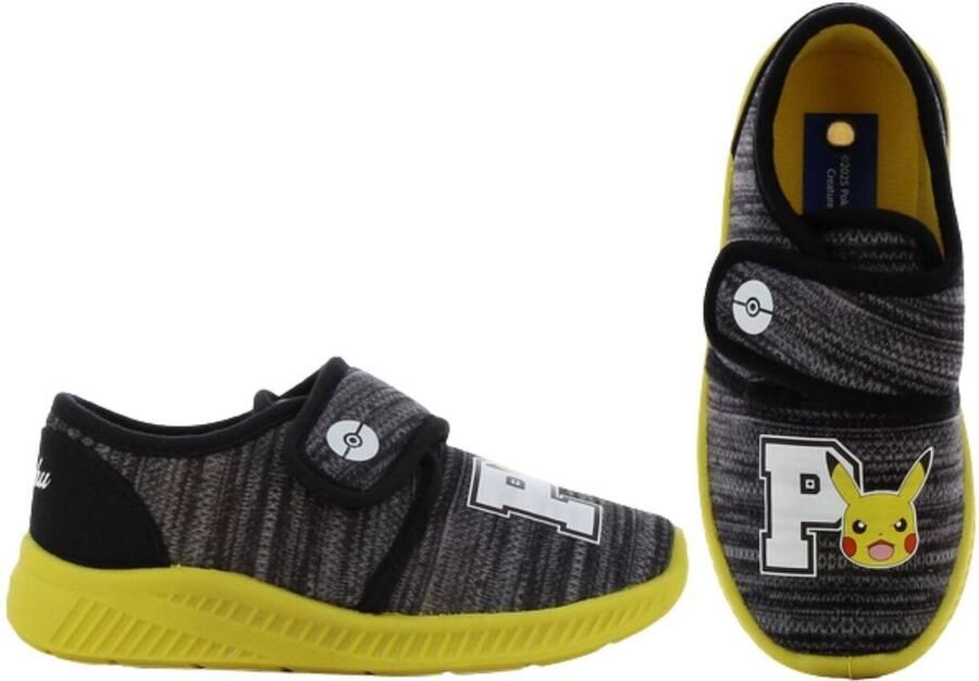 Leomil Pokémon Pantoffels kinderen voor jongens Pikachu Sloffen kind met klittenbandsluiting Schoenen van Grijs