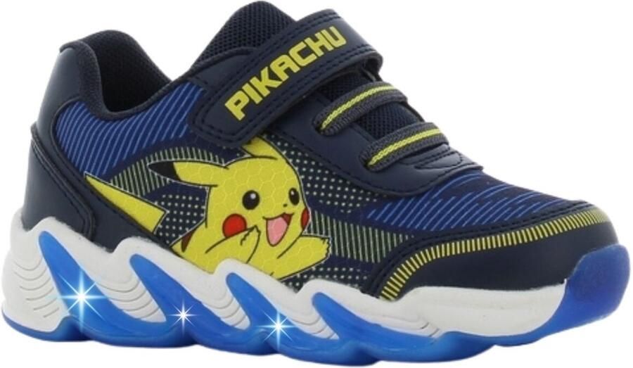 Leomil Pokémon Schoenen voor jongens met lichtjes Pikachu Sneakers voor kinderen met klittenband Lichtgevende kindersneaker Blauw