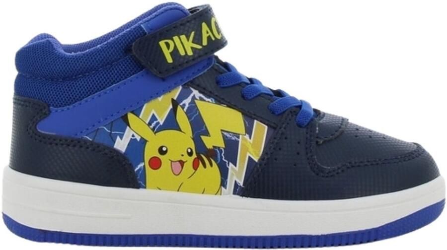 Leomil Pokémon Schoenen voor jongens Pikachu Sneakers voor kinderen met klittenband Hoge kindersneaker Sportschoenen Blauw