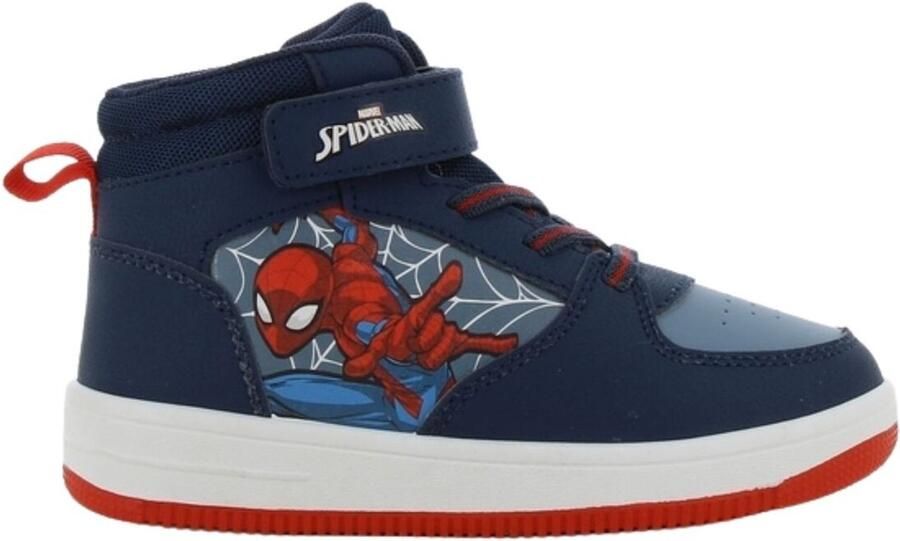 Leomil Spiderman Schoenen voor jongens Sneakers voor kinderen met klittenband Hoge kindersneaker Sportschoenen Blauw