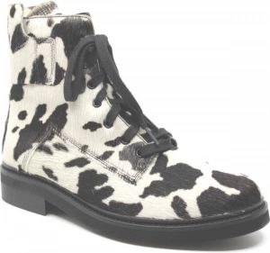 Lerora BROOKLYN COW veterboot met rits print