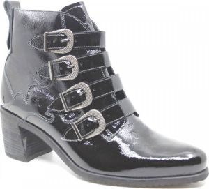 Lerora CAROL PATENT zwart lak enkellaars