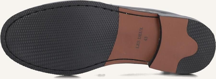 Les Deux Willard Leather Loafer Loafers Heren Instappers Zwart - Foto 2