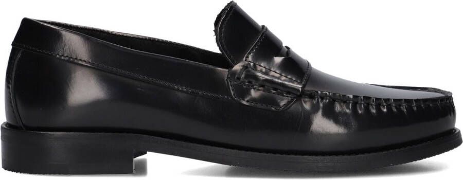 Les Deux Willard Leather Loafer Loafers Heren Instappers Zwart