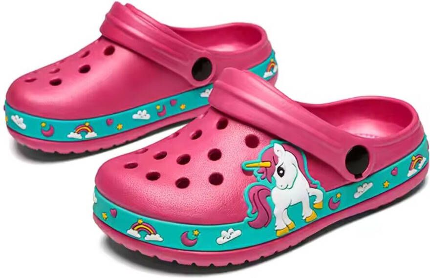 Les godasses d'azur CROCQUIS CLOGS Pricess FUSHIA