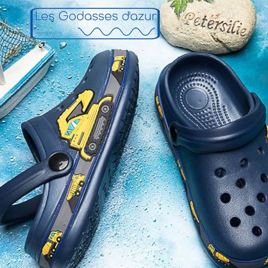 Les godasses d'azur CROCQUIS CLOGS legoocrane BLAUW