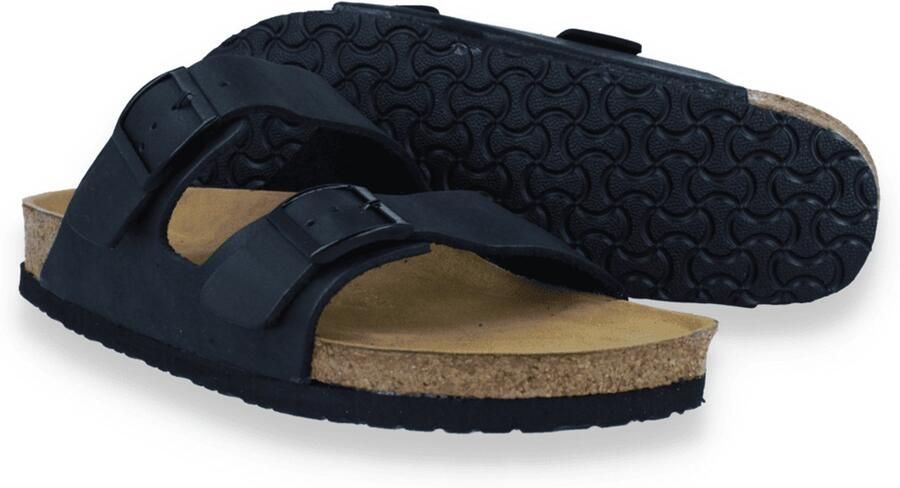 Les godasses d'azur Slipper Heren Zwart