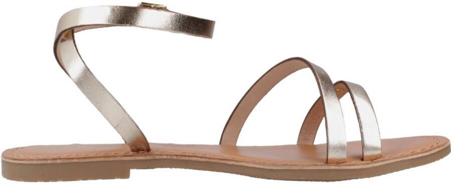 Les Tropeziennes Stijlvolle platte sandalen voor vrouwen Yellow Dames