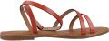 Les Tropeziennes Platte sandalen voor vrouwen - Oranje