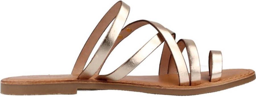 Les Tropeziennes Gouden Sandalen Hastary Model Ss24 Yellow Dames