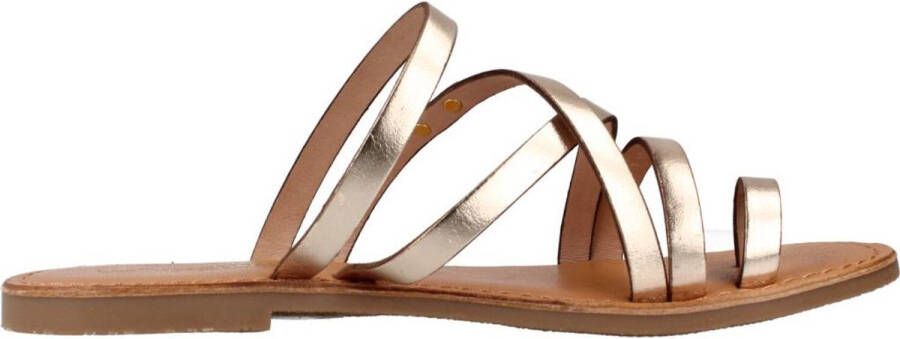 Les Tropeziennes Gouden Sandalen Hastary Model Ss24 Yellow Dames