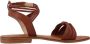 Les Tropeziennes Comfort Gesp Platte Sandalen Brown Dames - Thumbnail 1