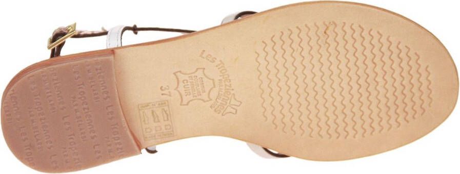 Les Tropéziennes par M Belarbi Sandalen MONACO Les Tropeziennes par M.B 63579-Creme-Or-Serpent MONACO - Foto 3