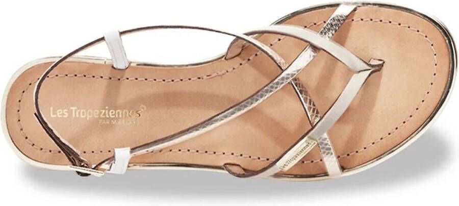 Les Tropéziennes par M Belarbi Sandalen MONACO Les Tropeziennes par M.B 63579-Creme-Or-Serpent MONACO