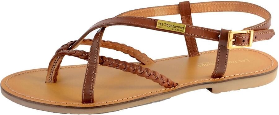 Les Tropeziennes Bruin Leren Sandalen Chou Stijl Brown Dames