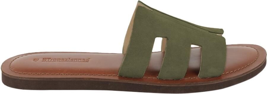 Les tropeziennes par M. Belarbi Emia Suède leren platte sandalen