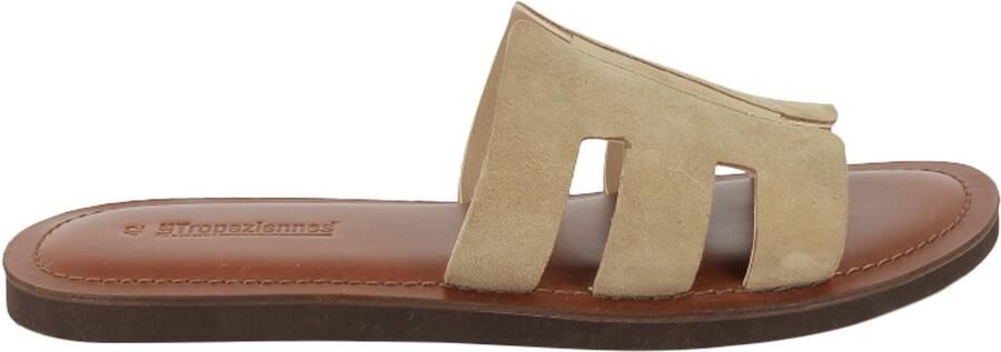 Les tropeziennes par M. Belarbi Emia Suède leren platte sandalen