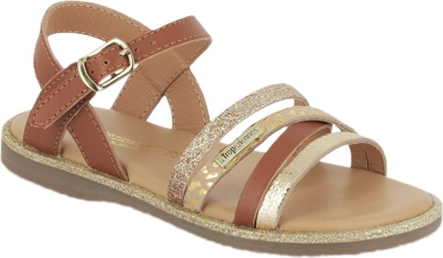 Les tropeziennes par M. Belarbi Inaya leren platte sandaal