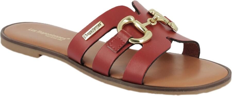 Les tropeziennes par M. Belarbi Leren platte sandaal Hamia