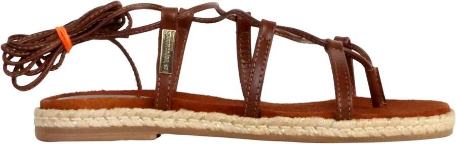 Les tropeziennes par M. Belarbi Leren platte sandaal Hellenco
