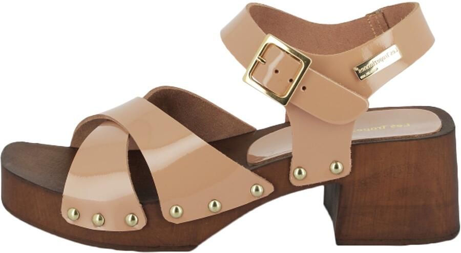 Les tropeziennes par M. Belarbi Leren sandalen met hak van Les Paolita - Foto 3
