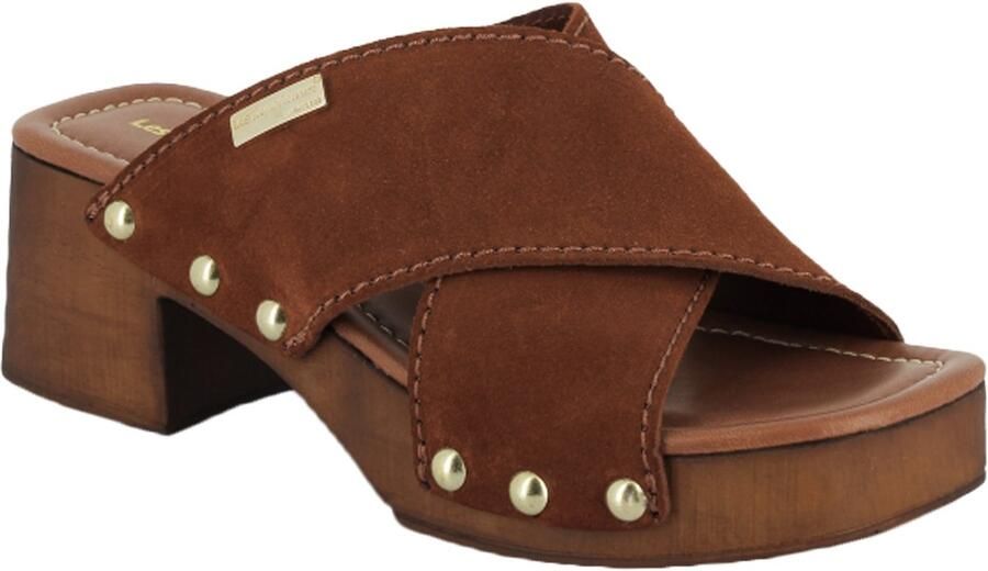 Les tropeziennes par M. Belarbi Leren sandalen met hak Les Pipa