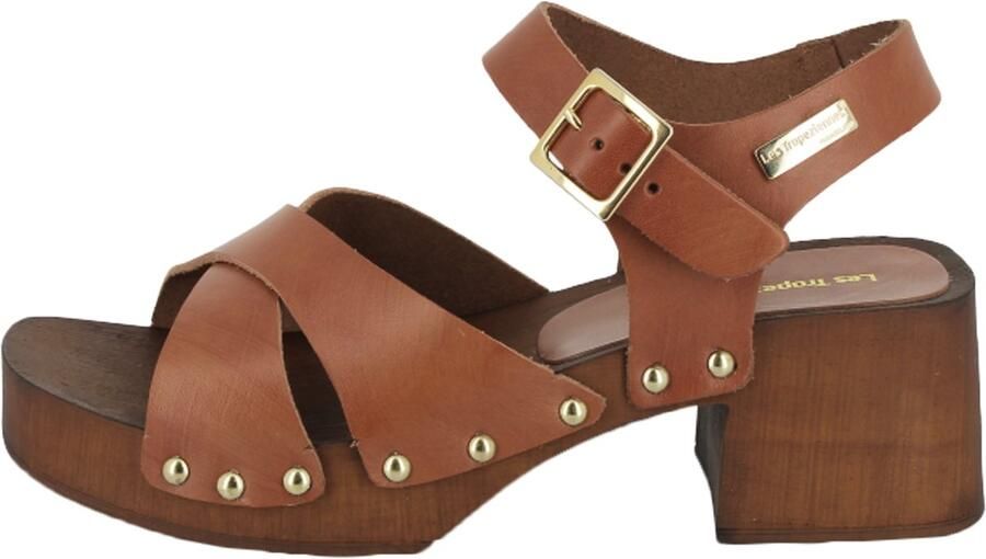 Les tropeziennes par M. Belarbi Leren sandalen met hak van Les Paolita - Foto 2