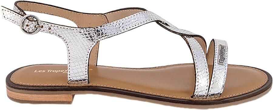 Les Tropéziennes Sandaal 'Ledersandalen „Les Hastral“' zwart