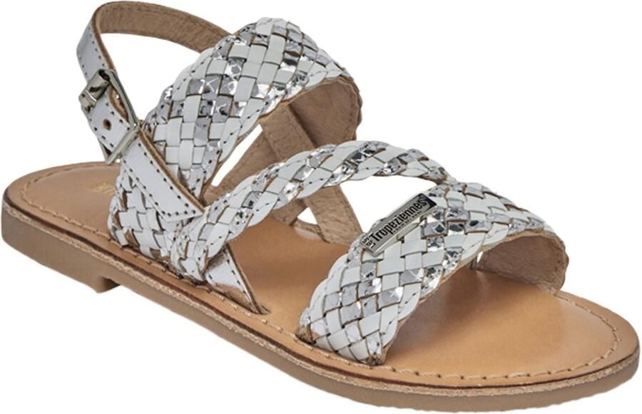 Les tropeziennes par M. Belarbi Plat leren sandaal Bamako voor kinderen