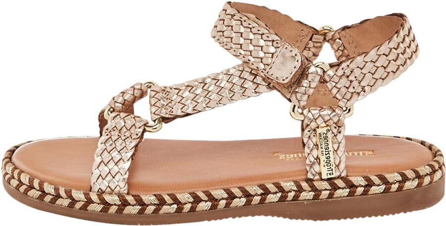 Les tropeziennes par M. Belarbi Platte leren sandaal voor kinderen Blaar