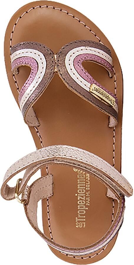 Les tropeziennes par M. Belarbi Platte leren sandalen voor kinderen Berry - Foto 2