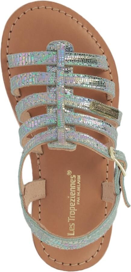 Les tropeziennes par M. Belarbi Platte leren sandalen voor kinderen van Bexaco