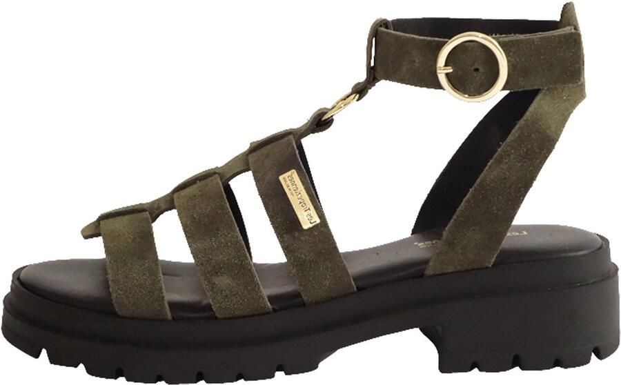 Les tropeziennes par M. Belarbi Platte sandalen van getobd leer