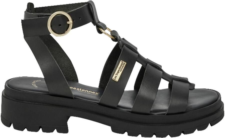 Les tropeziennes par M. Belarbi Platte sandalen van getobd leer