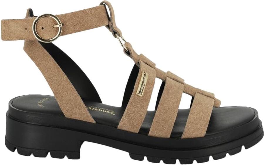 Les tropeziennes par M. Belarbi Platte leren sandalen van Tobosued - Foto 2