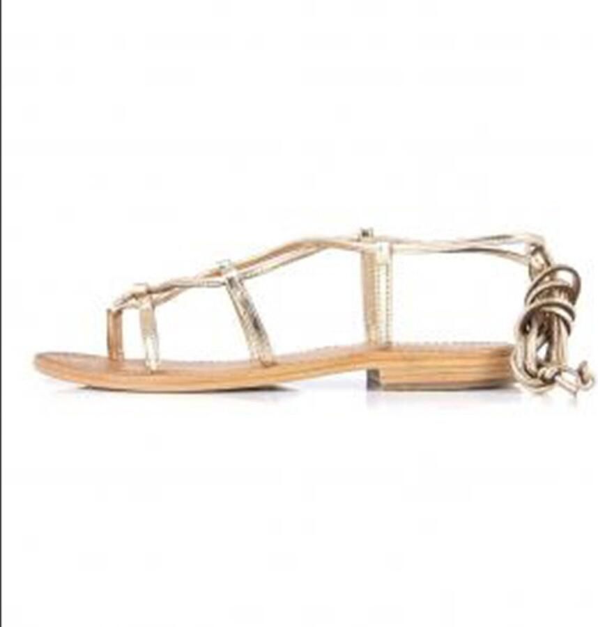 Les tropeziennes par M. Belarbi Platte sandalen van leer Hellen - Foto 2
