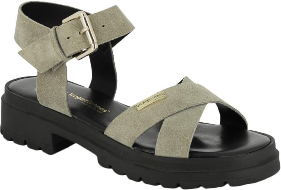 Les tropeziennes par M. Belarbi Tihasued platte leren sandalen - Foto 2