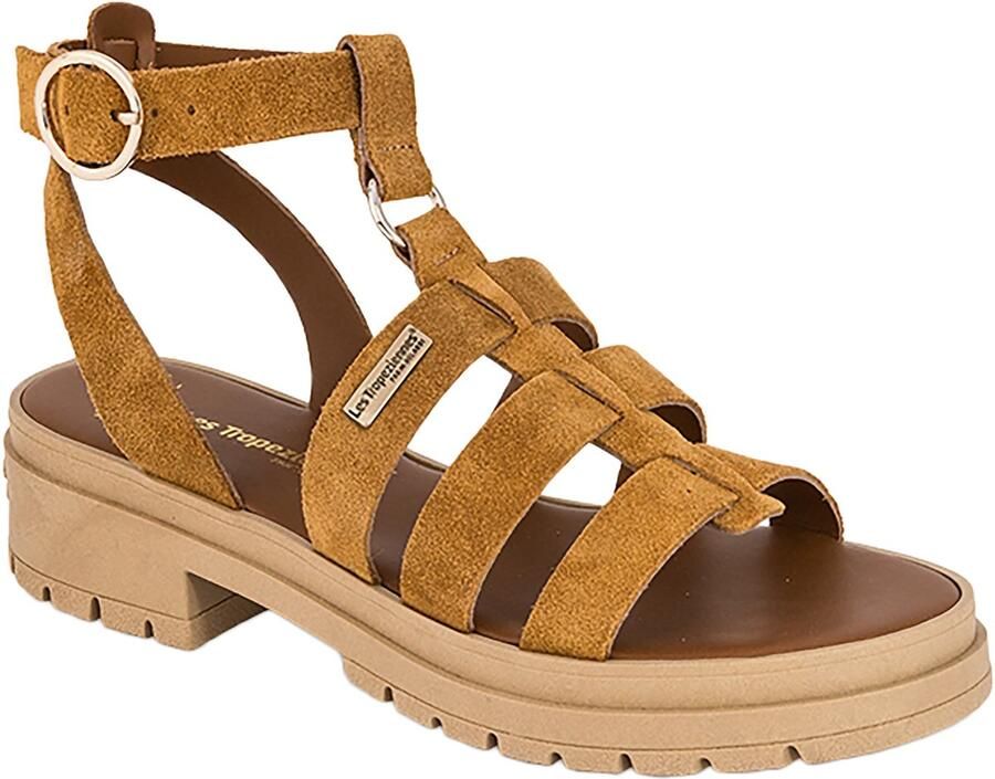 Les tropeziennes par M. Belarbi Platte leren sandalen van Tobosued - Foto 2