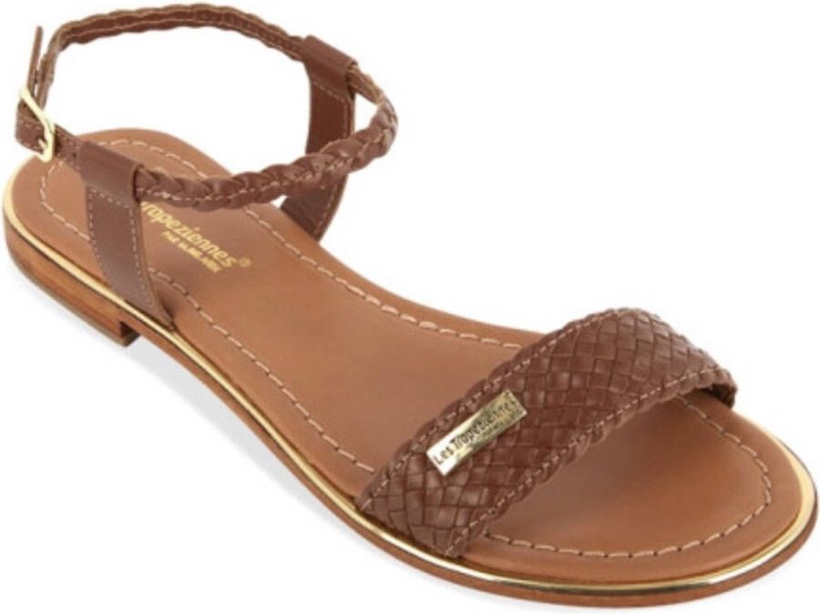 Les Tropeziennes Boho Chic Gevlochten Platte Sandalen Brown Dames