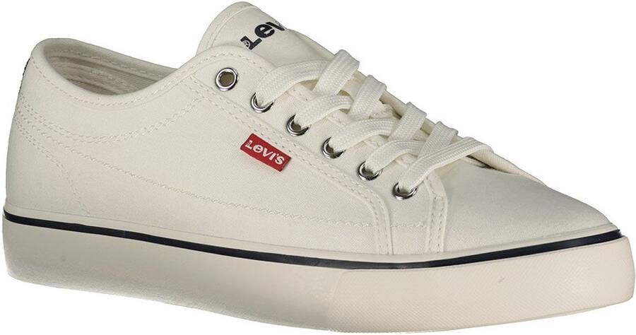 Levi's Plateausneakers HERNAN S CANVAS met sierstiksels vrijetijdsschoen halfschoen veterschoen